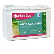 Couette tres chaude Percale - Anti-acariens - 420g/m² - 200x200cm - Blanreve