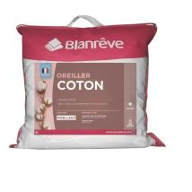 Oreiller en coton - 60 x 60 cm - Blanc - Blanreve