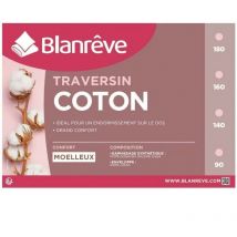 Blanreve Traversin en coton - 180 cm - Blanc