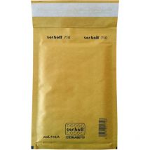 Busta con imbottitura bollata cm 32 x 50 gialla - cf.10 pz