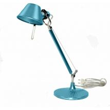 Blaue gelenkige Schreibtischlampe