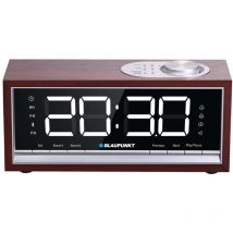 Blaupunkt - CR60BT Alarme radio Bluetooth en bois marron