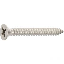 DIN7982C 4.8x 25 Phillips-KS Edelstahl A2 Senkkopf-Blechschraube iso 7050