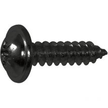 DIN968C 4.8x 19 Phillips Kreuzschlitz verzinkt schwarz Blechschraube mit Bund