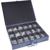 Blechschrauben-Sortiment 1675 Teile – 200x 2,9x6,5mm, 100x 2,9x19mm, 75x 2,9x25mm, 100x 3,5x9,5mm, 100x 3,5x13mm, 100x 3,9x16mm, 100x 4,2x9,5mm