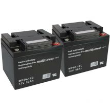 Bleiakku kompatibel E-Mobil rehaXpert 2x 12V 50Ah MP