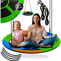 KESSER Balançoire nid Balançoire assiette Balançoire suspendue Balançoire ronde Balançoire réglable Balançoire de jardin Balançoire pour enfants