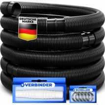 Tuyau de piscine Tuyau de piscine avec manchons Tuyau solaire pour piscine et bassin Tuyau d'aspiration Tuyau de pompe Tuyau d'eau flexible Noir /