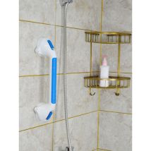 Linghhang - Bleu) Poignée de douche à ventouse pour salle de bain adaptée aux personnes handicapées, âgées, blessées, poignée de douche sûre jusqu'à