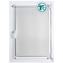 Blickdichtes elfenbeinfarbenes Clip&Fix-Rollo 120x180cm