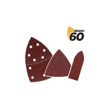 Blim - confezione da 9 carte abrasive con velcro per levigatrice bl0137 - grana 60 - 3 formati