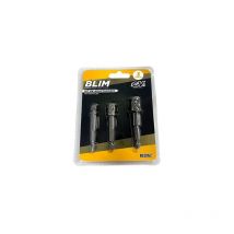 Blim - kit 3 adaptadores 1/4 hexagonal a 1/4-3/8-1/2