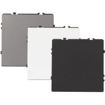 LEDKIA Blindabdeckung 990 Weiß – 73mm x 40mm x 73mm – Hochfestes Polycarbonat – Minimalistisches Design – 3 Jahre Garantie