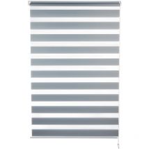 Indus Sensa attrezzi Tenda a rullo a doppio strato senza perforazione Colore Argento grigio 95 x 220 cm (Larghezza x Altezza) Dimensioni del tessuto