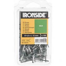 Blindnieten 4,0 x 12 mm Aluminium, Verpackungsinhalt: 100 Stück