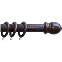 Blinkend abgenutzte Holz D35mm 250 cm Walnuss Emmegi