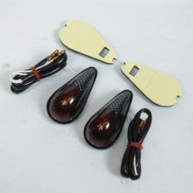 Blinker Wassertropfen Karbon Orange Rauchfarben Mit Glühbirne Für