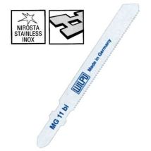 Hoja de sierra de calar bimaterial 55 mm – Paso de dientes 1,2 mm – Pack de 5