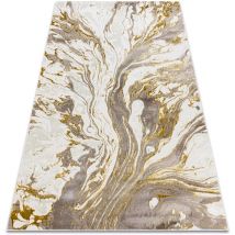 Torana - bliss Z162AZ173 carpet gold / cream - Abstraction, modern, structural beige 180x270 cm
