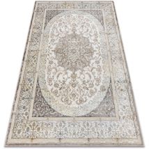 Rugsx - bliss Z204AZ128 tappeto crema / beige - Cadre, ornamento, moderno, strutturale beige 160x220 cm