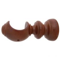 Blister 1 offene Stütze Walnuss 20mm Chyc Schiene