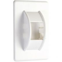 Carcasa de polea de persiana de Plástico, Blanca, Blister Cambesa 9676