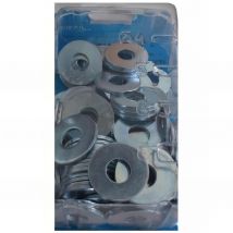 Blister de 100 rondelles plates type large M6 - Zingué - 43000602BCP100
