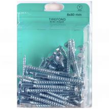 Fixtout - Blister de 20 tirefonds tête hexagonale 10 x 60 mm - Zingué - TIR1006002CP20