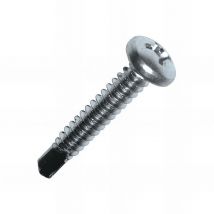 Scell-it - 6 Blisters de 50 vis autoperceuses acier zingué blanc- tête cylindrique - PH2 - 3.9 x 19 mm