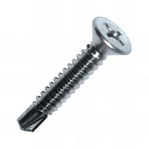 Scell-it - 6 Blisters de 50 vis autoperceuses, tête fraisée, acier zingué blanc - PH2 - 4.2 x 25 mm