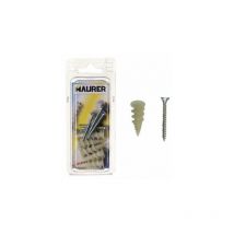 Taco Nylon Para Carton-Yeso Con Tornillo (5piezas)