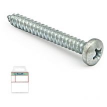 blister tornillo rosca chapa cabeza alomada din 7981 cincado larg.r/chapa 16mm ø rosca chapa 4.2mm