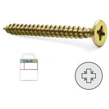 Blister tornillo rosca madera cabeza plana pozidrive largo 12mm diámetro 2.5mm