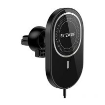 BW-CW4 15W Kabelloses Laden KFZ-Handyhalterung Smartphonehalterung fürs Auto Schwarz - Blitzwolf