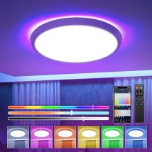 Drillpro - BlitzWOLF led Luz de techo 50W 4100LM Smart WiFi rgb cct Lámpara de techo regulable Alexa Google lbtn