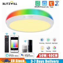 Tiga - BlitzWOLF Plafonnier led 50W 4100LM Smart WiFi rgb cct Plafonnier à intensité variable Alexa Google