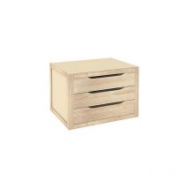 Block 3 holzschubladen 29,5x38x30cm Astigarraga blna30