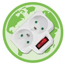 Bloc 2 prises coupe veille avec interrupteur