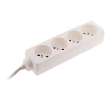 Bloc multiprise 4 prises 2P+T 16A blanc - Zenitech