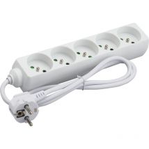 Debflex - bloc 5 prises 2P+T 16A 1M50 blanc - 716970