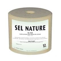 Bloc à lécher SEL NATURE 12KG pour chevaux