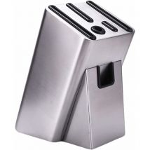 Bloc Couteaux Vide en Acier Inoxydable, Porte Couteaux De Cuisine Magnétique Bloc Couteaux Et Ciseaux pour Tous Les Couteaux Fei Yu