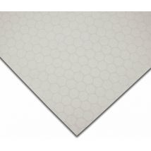 Revêtement de sol sur mesure Fairplay Cercles Blanc Vinyle 200 x 450 cm
