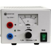 Alimentation de laboratoire réglable Statron 2256.1 1.5 - 15 V 1.5 A 40 W Nbr. de sorties 1 x W539541