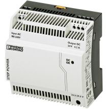 Alimentation rail DIN Phoenix Contact STEP-PS/1AC/24DC/4.2 2868664 24 V/DC 4.4 A 100 W 1 x 1 pc(s) S99421