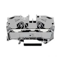 Borne de passage Wago 2010-1201 10 mm ressort de traction Affectation: l gris 1 pc(s) D27474