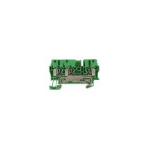 Bloc de jonction - raccordement à ressort - 2.5 mm2 - 300a - vert / jaune Weidmuller 1608650000 - Vert / Jaune