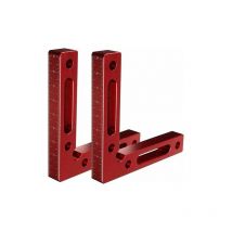 Forehill - Bloc de règle triangle de positionnement à angle droit à 90 degrés clip à angle droit a rouge