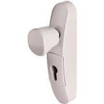 JPM - Poignee exterieure Bouton fixe reversible pour antipanique Couleur - Gris