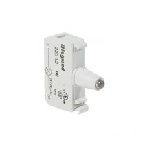 Bloc tête lumineuse led 24V vert vis acs Legrand 022912